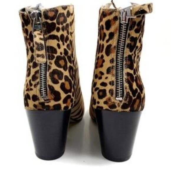 Dolce Vita Coltyn Calf Hair Leopard Ankle Bootie Size 7M Might Fit More Like 6.5 - Picture 9 of 15